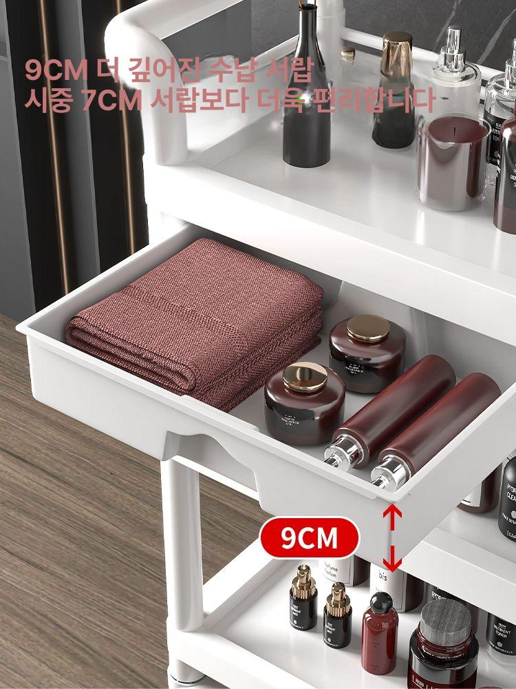 에스테틱 웨건 미용 왜건 이동식선반 피부관리실 바퀴 서랍형 거치대 수납장 업소용 - 상세 이미지 3
