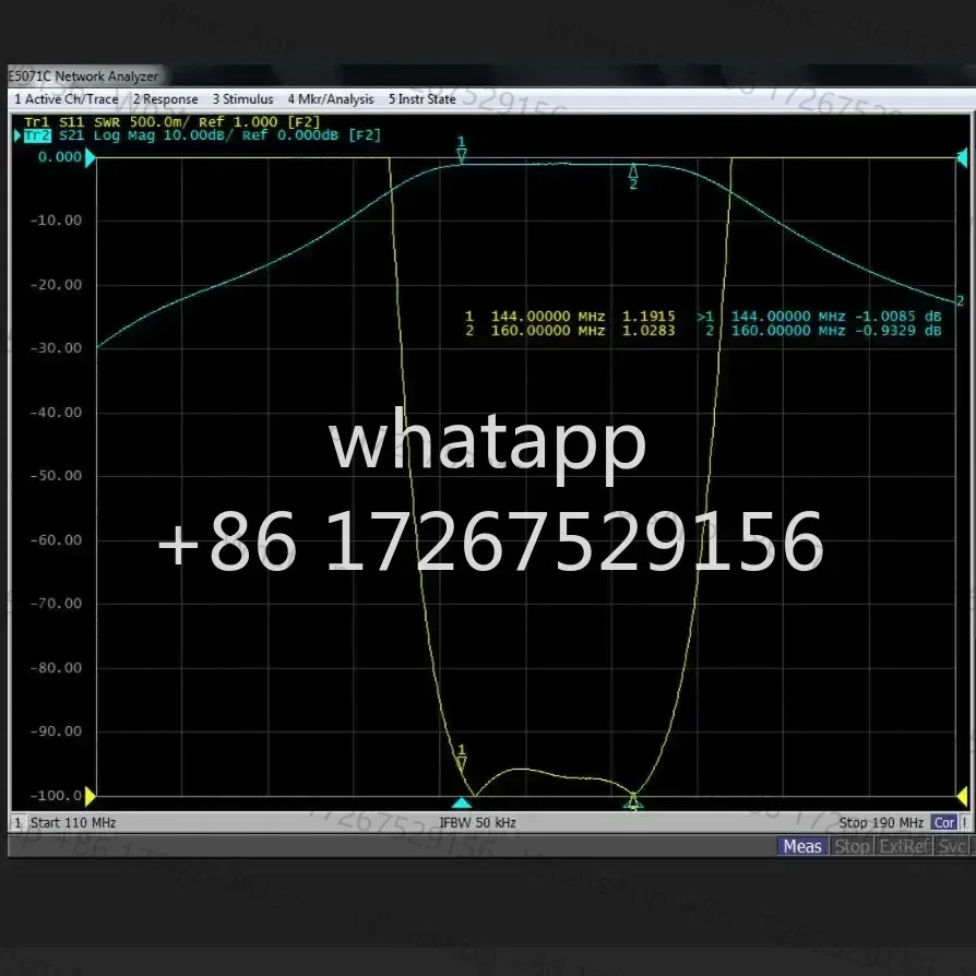 144-160MHz 대역 통과 필터 N 암 BPF 방지 수신 개선 통신 거리 증가