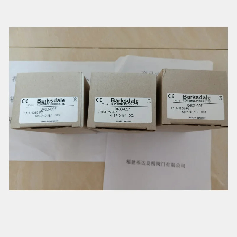 BARKSDALE 기반 압력 스위치 E1H-H250-P7