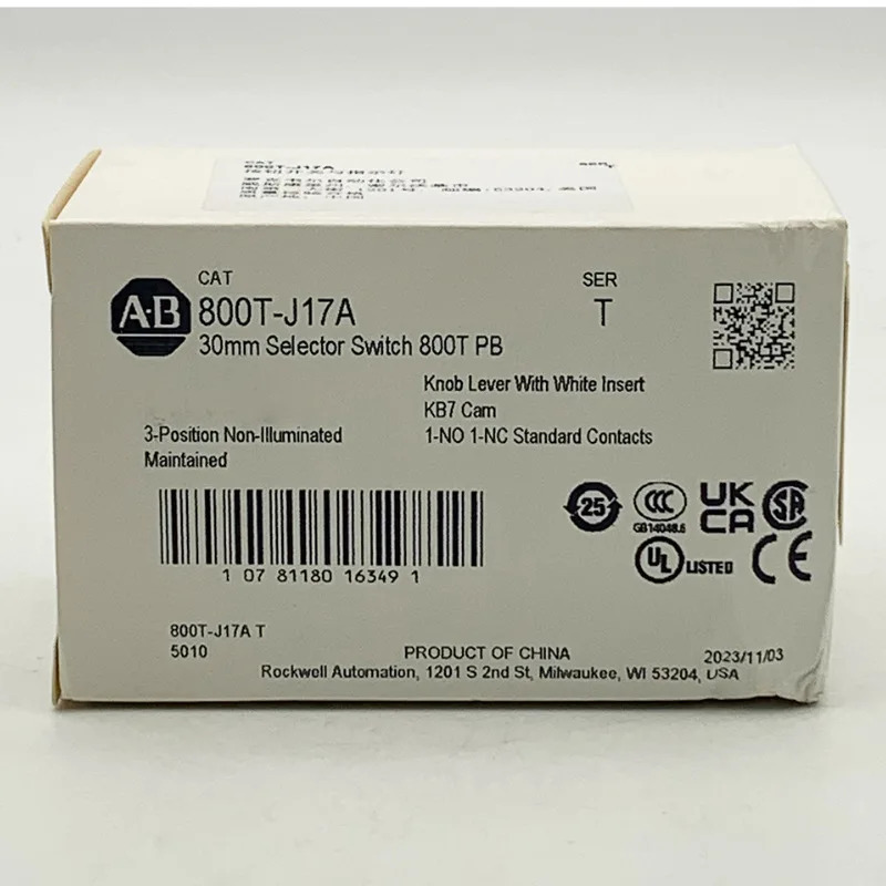 AB 로크웰 푸시 버튼 스위치 800T-J17A