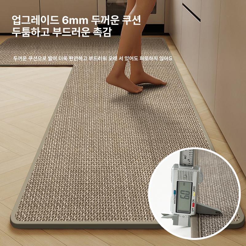 주방바닥매트 미끄럼방지 빠른흡수 극세사 발매트 욕실논슬립 물기제거 건조 타올감 - 상세 이미지 3