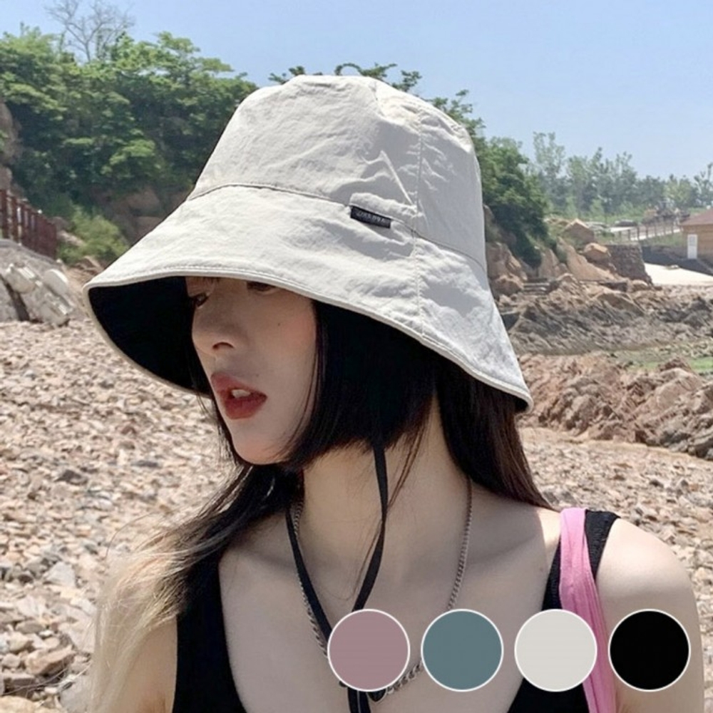 J2K 리버시블 양면 착용 가능 베이직 여성 버킷햇 낚시 등산 아웃도어 모자 - 상세 이미지 2