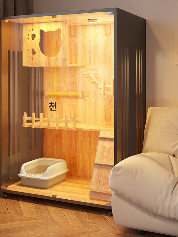 대형 빌라 고급 방수 실외고양이집 가정용 인테리어 주택 벽걸이 심플한 모던 현대식 - 상세 이미지 4