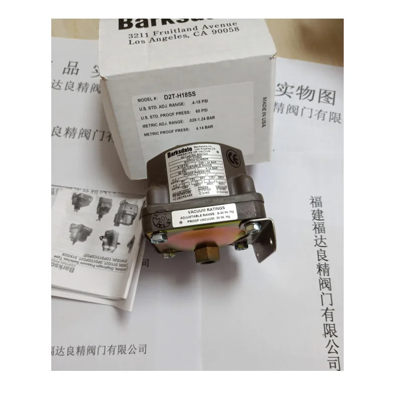 D2T-H18SS Barksdale 압력 스위치