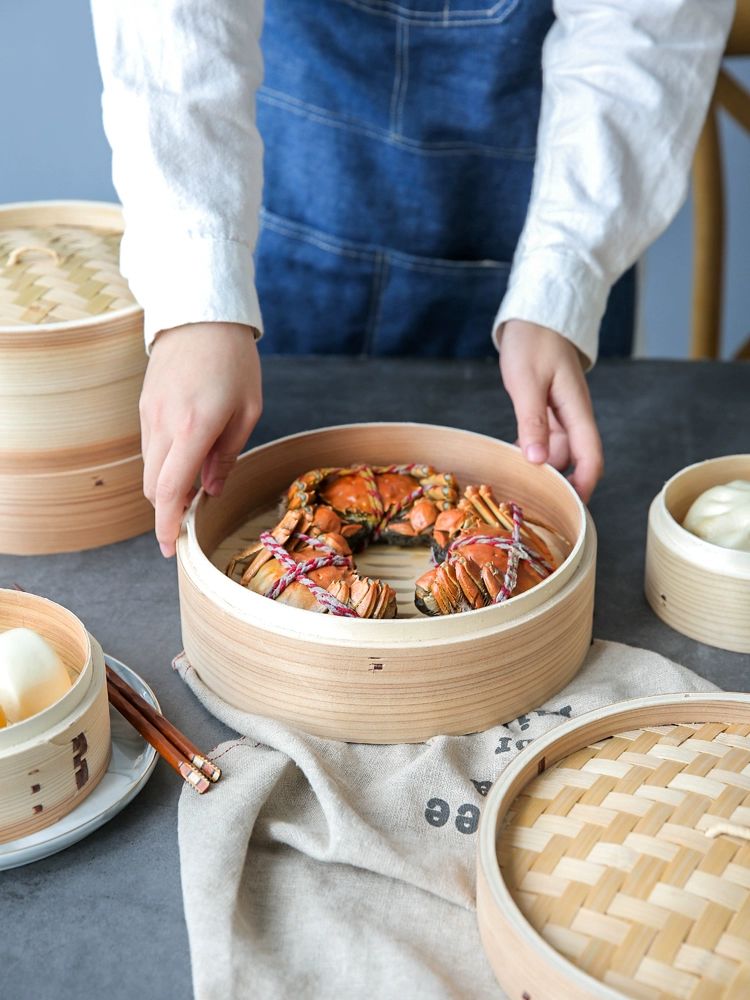 작은 시루뚜껑 편백나무 원통 만두찜기 찜통 찜솥 가정용 사각찜기 나무찜기 업소용 - 상세 이미지 5