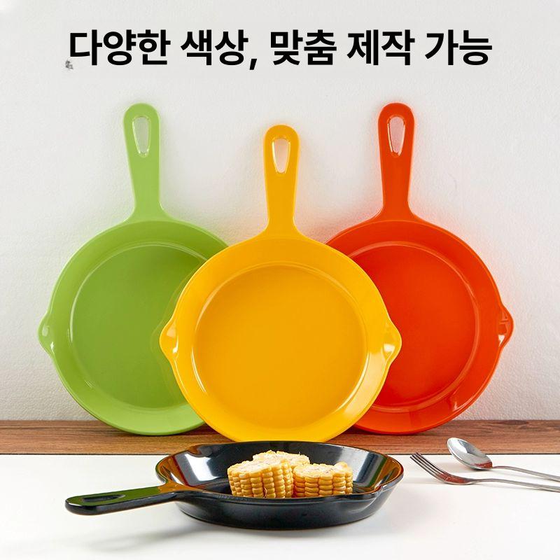 감성 프라이팬 법랑 그릴 오븐 불판 스타우브 철판 업소용 코팅 스킬렛 정사각형 - 상세 이미지 4