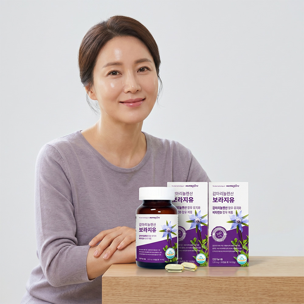 뉴트라라이프 감마리놀렌산 보라지유 효능 여성 갱년기 180캡슐 약6개월분 - 상품 이미지