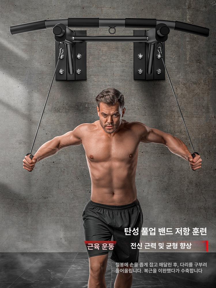운동기구 문틀철봉 가정용 홈트 실내철봉 바 턱걸이봉 홈짐 - 상세 이미지 3
