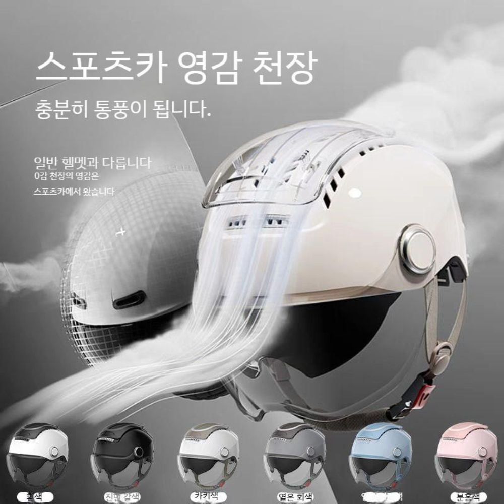 오토바이 풀페이스 경량 초경량 오토바이헬멧 헬멧 바이크 클래식 반모 스쿠터 하이바 빈티지 - 상세 이미지 3