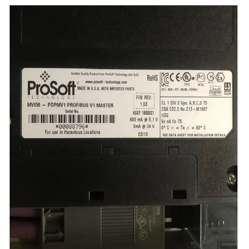 MVI56-PDPMV1 ProSoft 모듈 MVI56PDPMV1