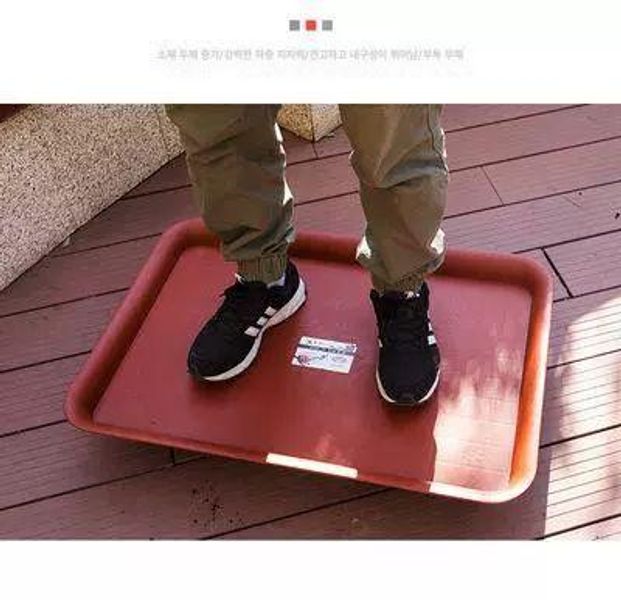 이동식 사각화분받침 받침대 휠 둥근 튼튼한 모서리 물받침 달린 홈가드닝 대형화분 - 상세 이미지 4