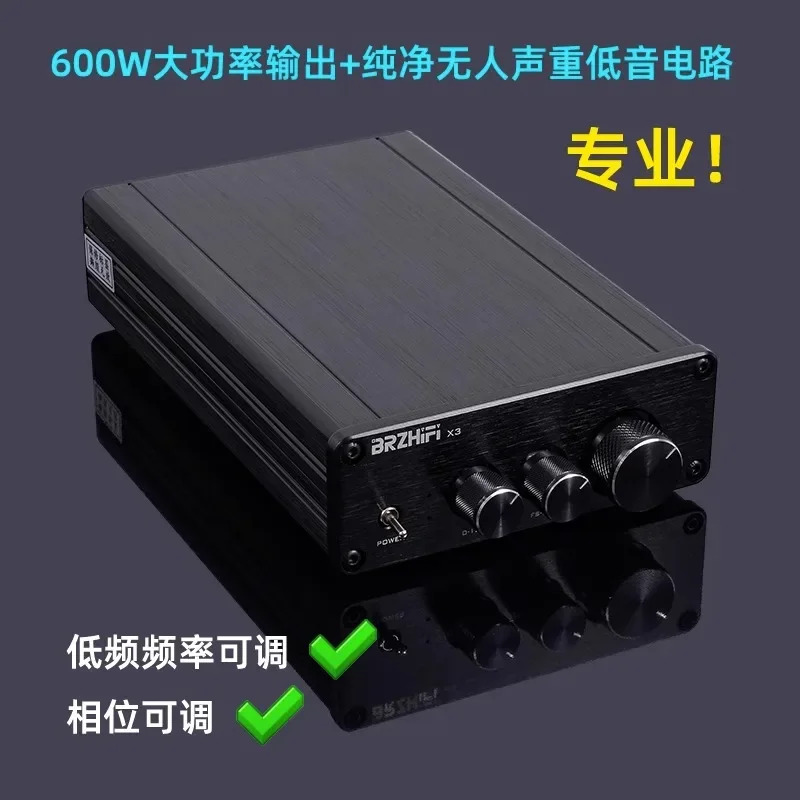 프로 싱글 채널 서브우퍼 디지털 조정 가능저주파 주파수 고출력 TPA3255 600W