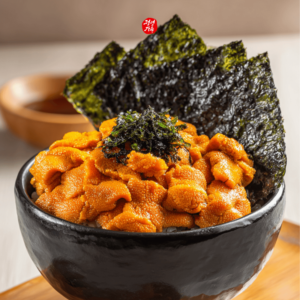 포항 국내산 해수 성게알 100g 보라성게 우니 홈마카세 자연산 해녀채취 이미지 2
