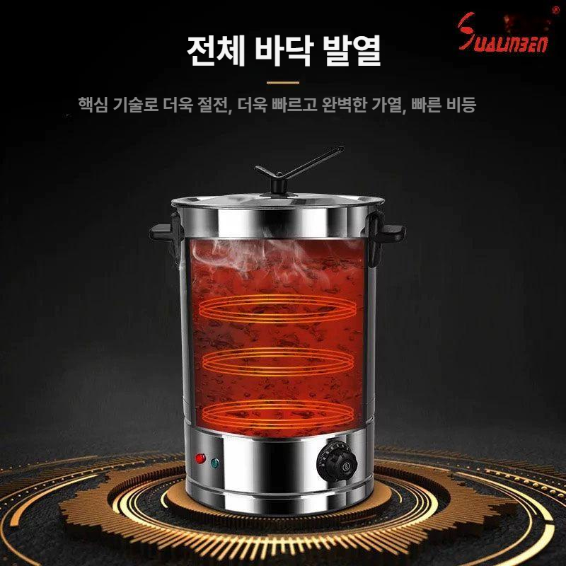 국물 보온 대용량 온수포트 업소용 보온솥 장국통 주방용 전기 식당 식재료 보관 - 상세 이미지 4