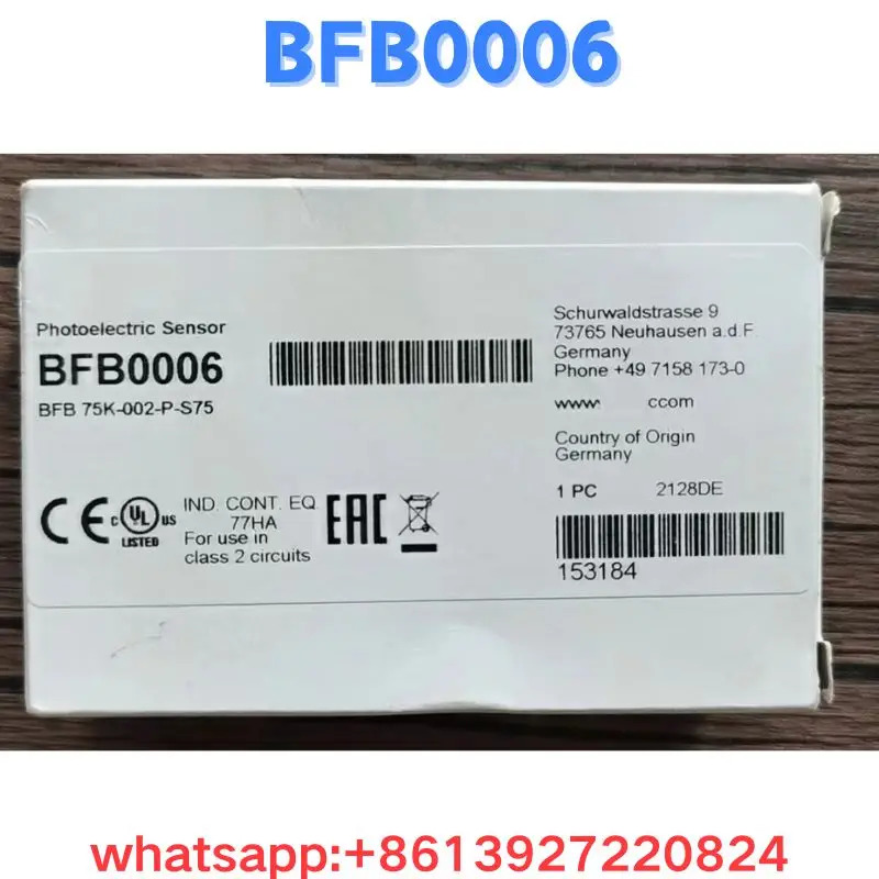 광섬유 증폭기 BFB0006 BFB 75K-002-P0S75 원본