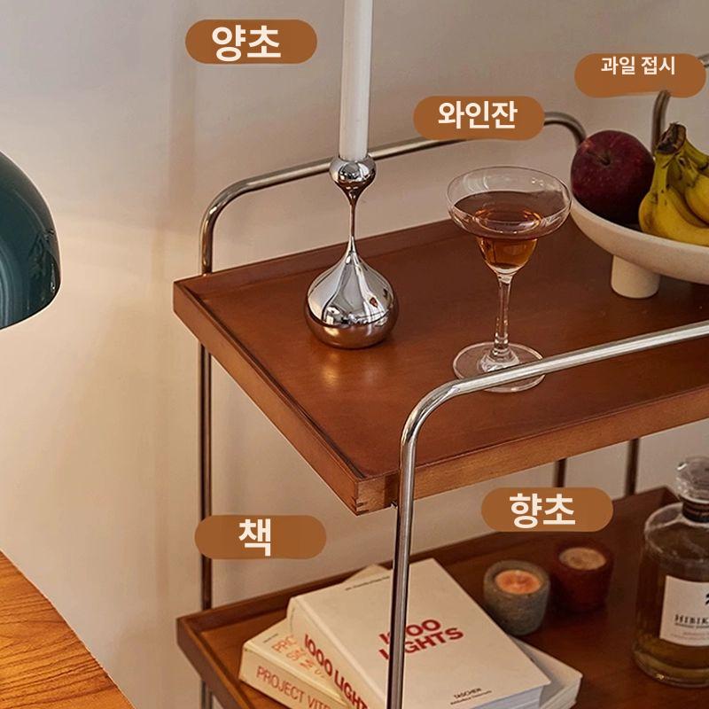 웨건 이동식트롤리 이동식카트 수납 주방 서빙카 드레싱카 - 상세 이미지 5