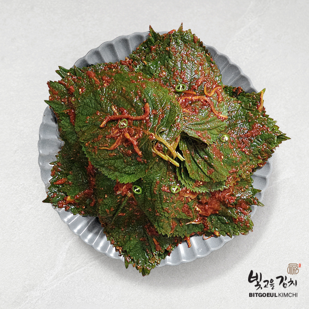 빛고을김치 당일생산 생깻잎김치 1kg 국산재료 전라도 별미반찬 쌀밥 찰떡궁합 이어온 - 상품 이미지