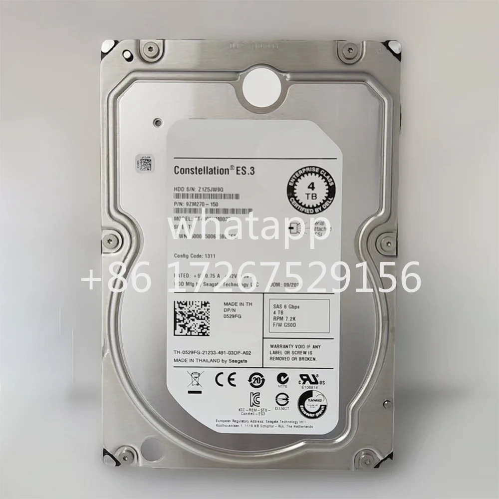 AS5300 AS5500 AS5600 4T 3.5 SAS ST4000NM0023 pur 하드 HDD