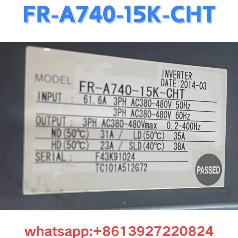 리퍼 주파수 변환기 FR-A740-15K-CHT OK