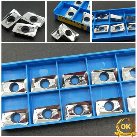 처리 속도의 확실한 이점 10Pcs APMT1604 H01 알루미늄용 CNC 카바이드 밀링 인서트