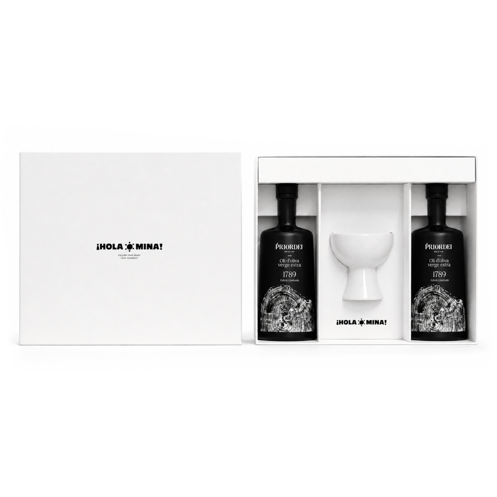 프리오르데이 아르베키나 올리브오일 500ml 2병 + 광주요 소리잔 1개입 선물세트 - 상세 이미지 2