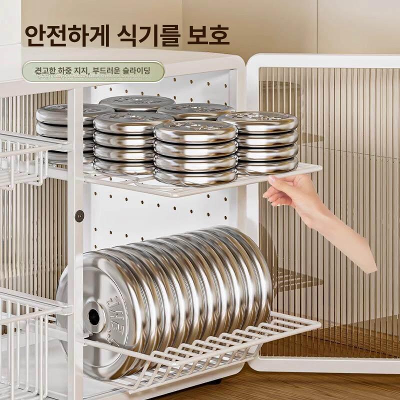 뚜껑 사각대형철제바구니 용기 보관 와이어 정리함 철체바스켓 수납함 철망 주방 - 상세 이미지 5