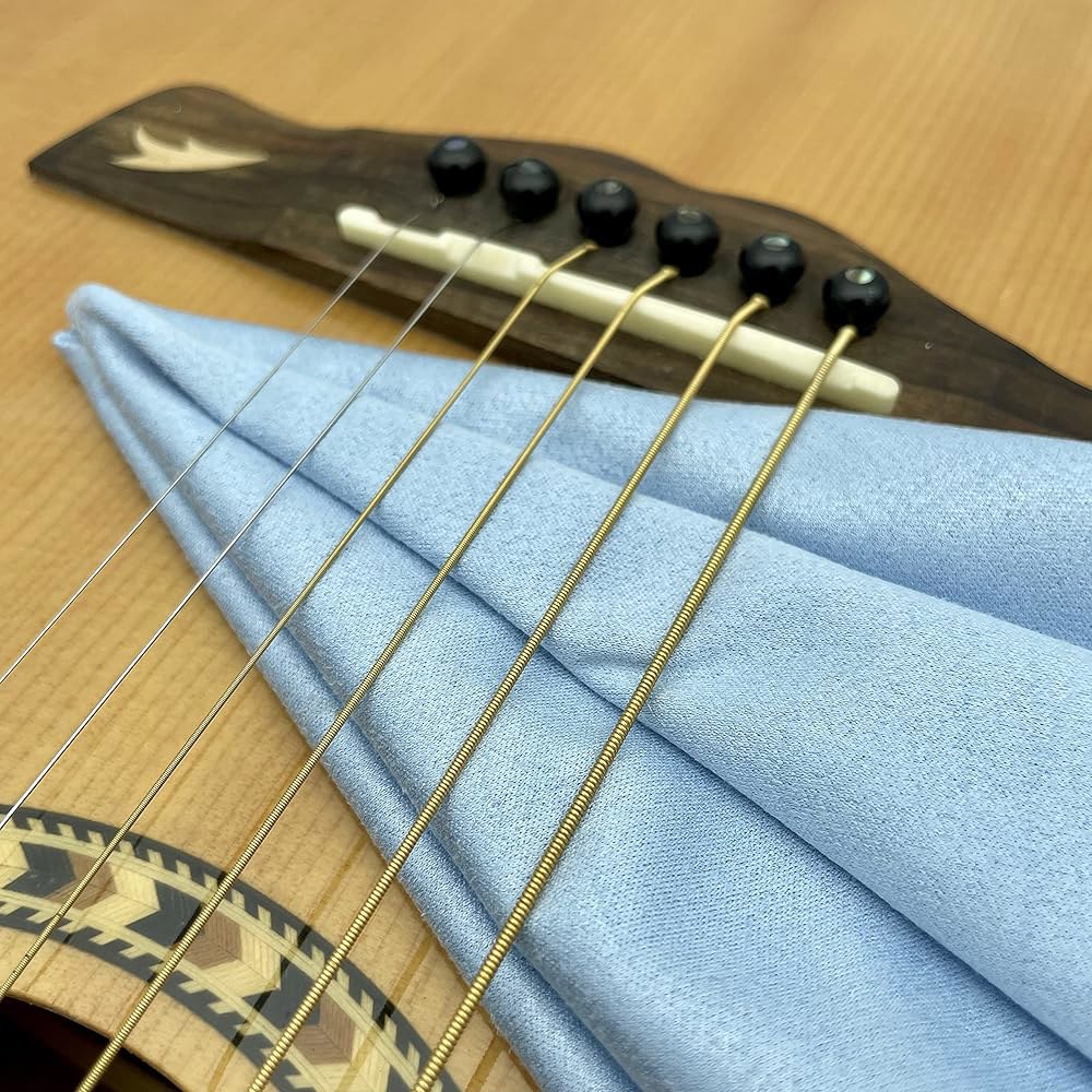 AA와이프 바이올린 클린 천 극세사 (6팩 12 x12 블루) 악기용 플러시 연마 기타 피아노 클라리넷 트럼펫 색소 유니버설용 프리미엄 청소 (HCIS-1212-B) - 상세 이미지 2