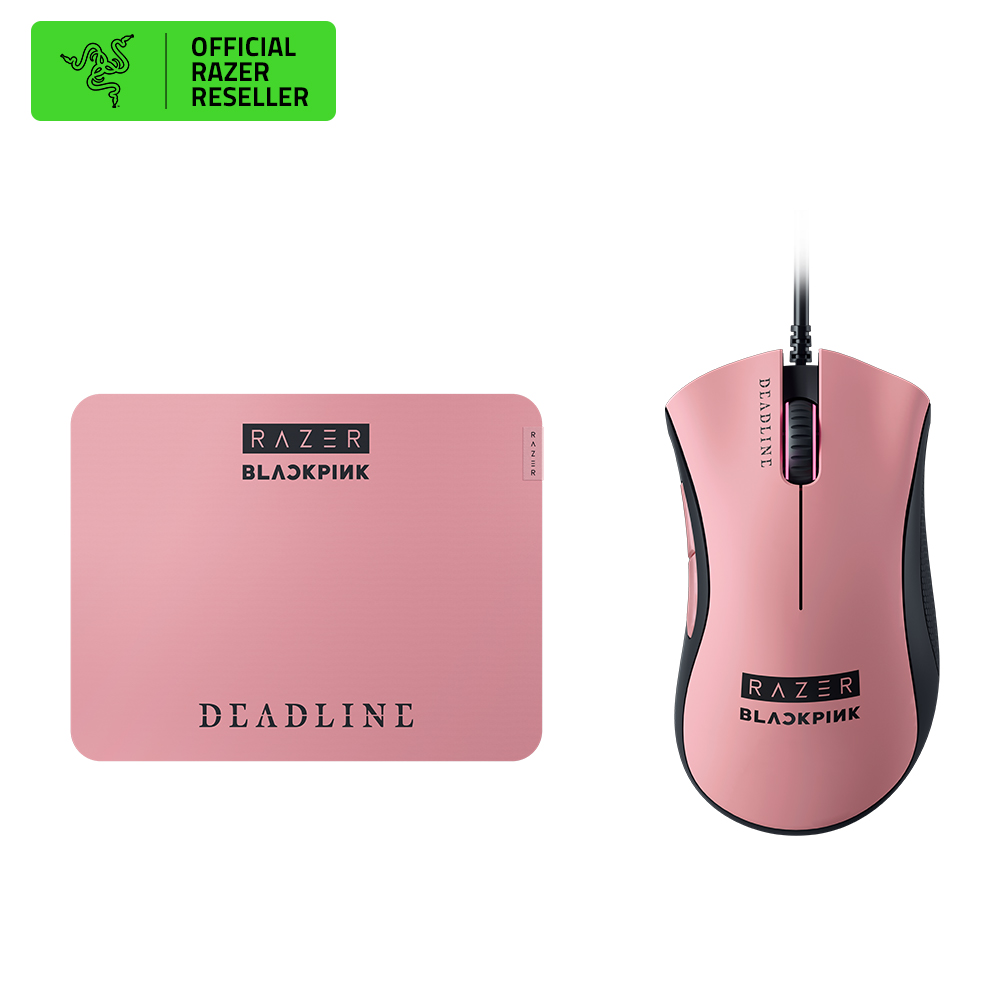 레이저코리아 DeathAdder Essential+Gigantus V2 (마우스+마우스패드 세트) 블랙핑크 에디션 (BLACKPINK) - 상품 이미지