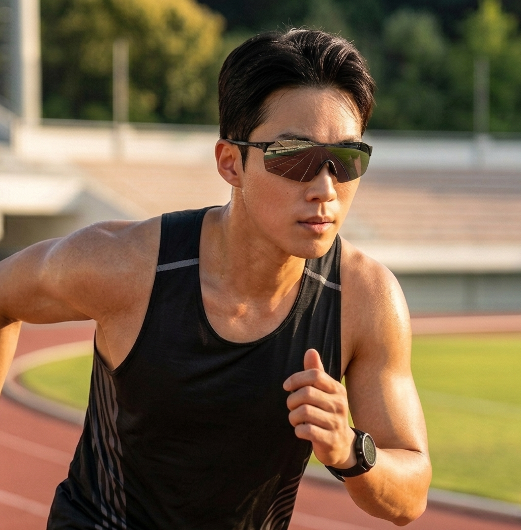 스포츠 러닝 선글라스 편광 자동 변색 선수 고글 방풍 등산 자전거 골프용 낚시 야구 안경 - 상품 이미지