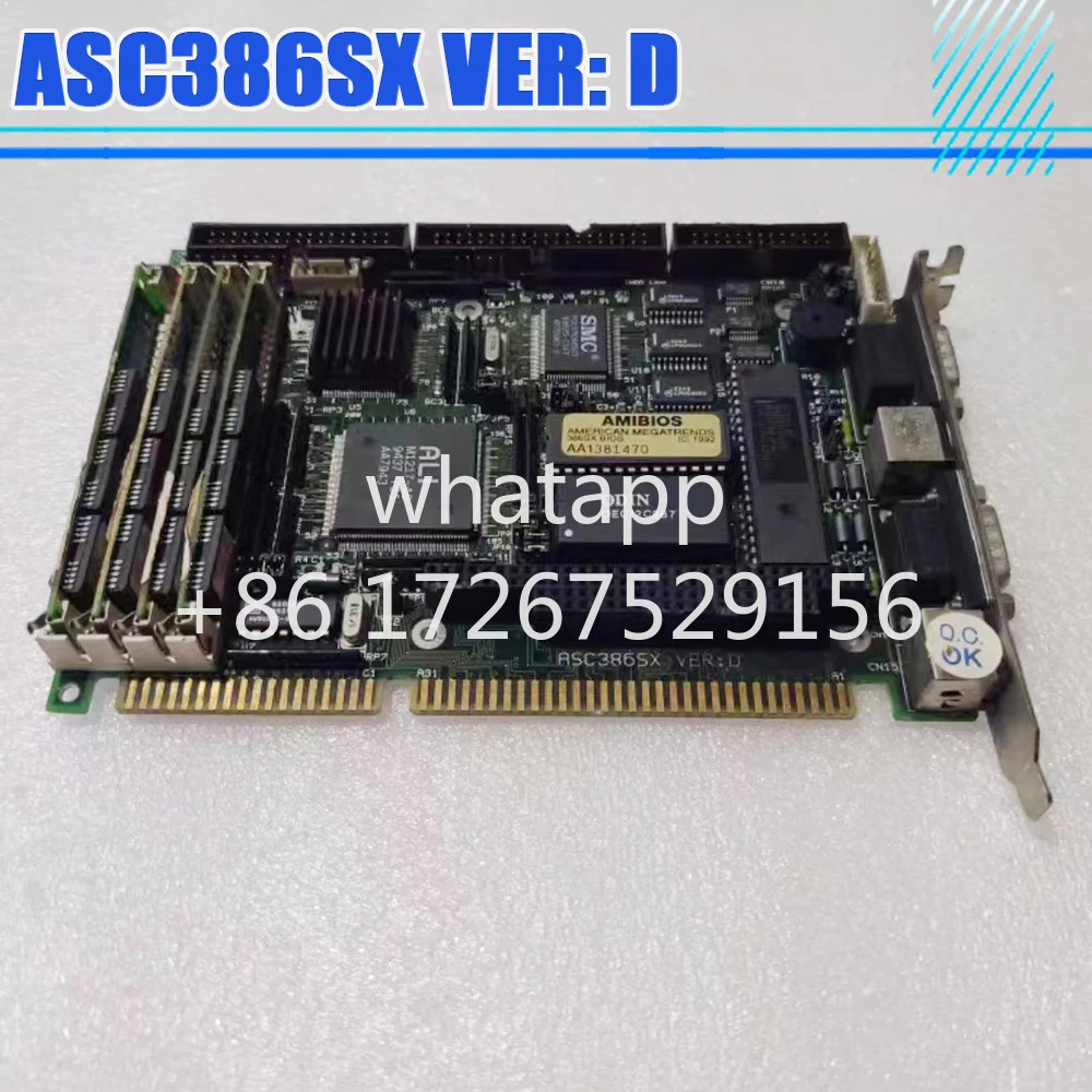 ASC386SX VER D 386 하프 롱 카드 산업제어판