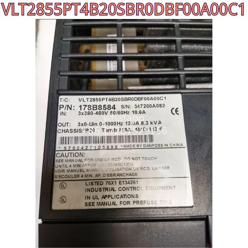 브레이크가 리퍼 주파수 변환기 VLT2855PT4B20SBR0DBF00A00C1 5.5KW 380V 기능 OK