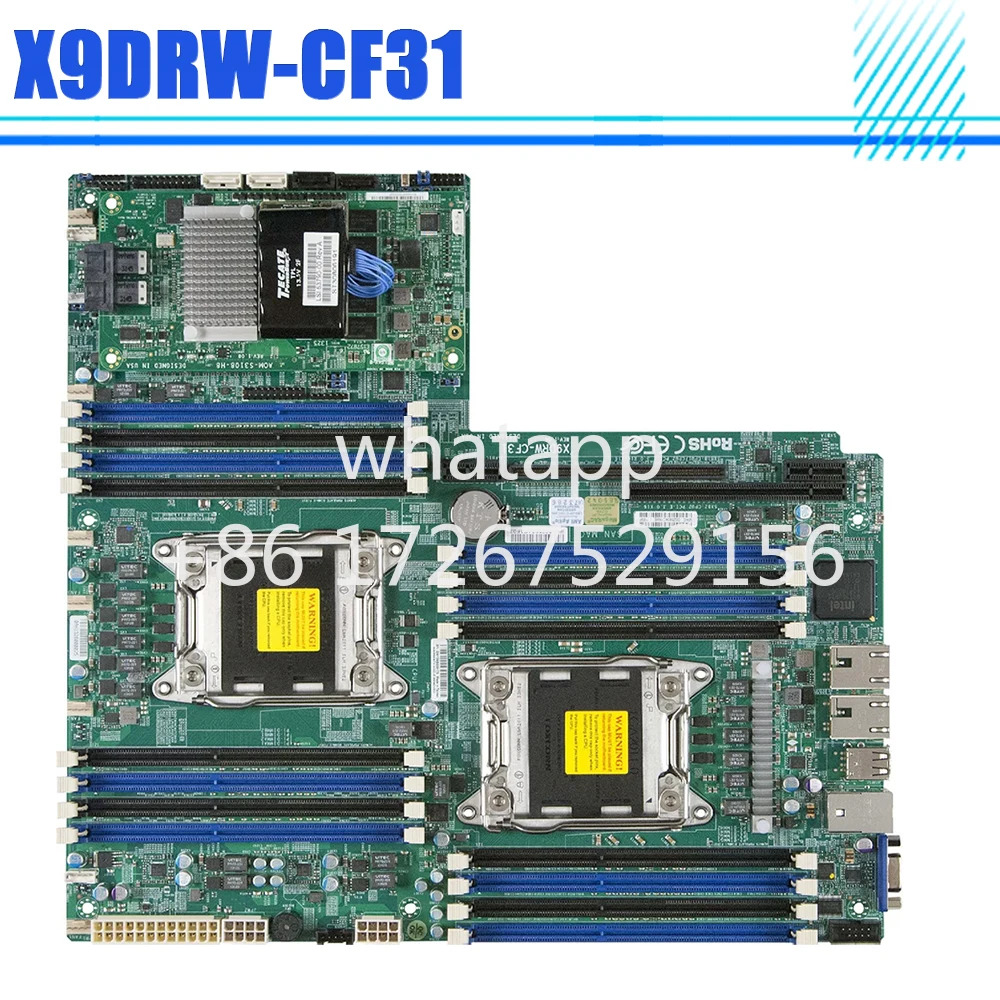 Supermicro X9DRW-CF31 서버 마더보드 Xeon E5-2600 V1/V2 군 LGA2011 DDR3 8x SAS312Gbps 포트AOM을 통해