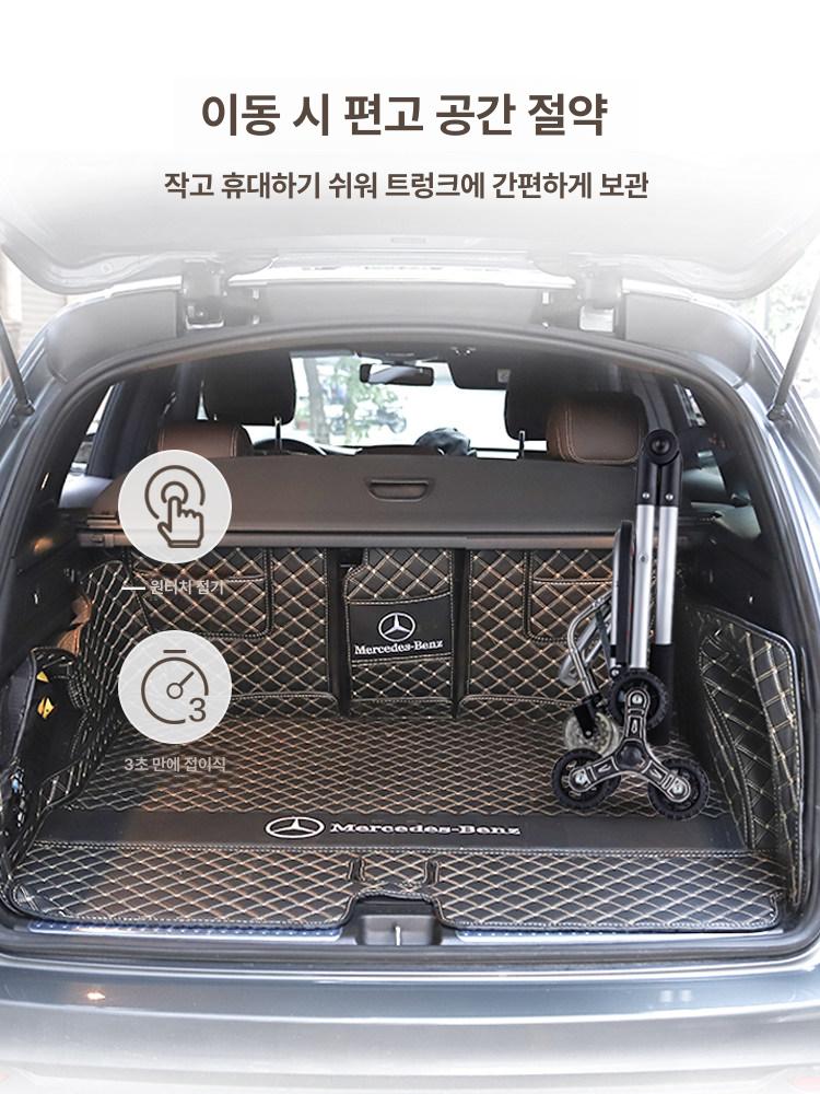 접이식 이동 카트 장바구니 캐리어 시장 식료품 슈퍼 핸드 대형 휴대용 폴딩 - 상세 이미지 5
