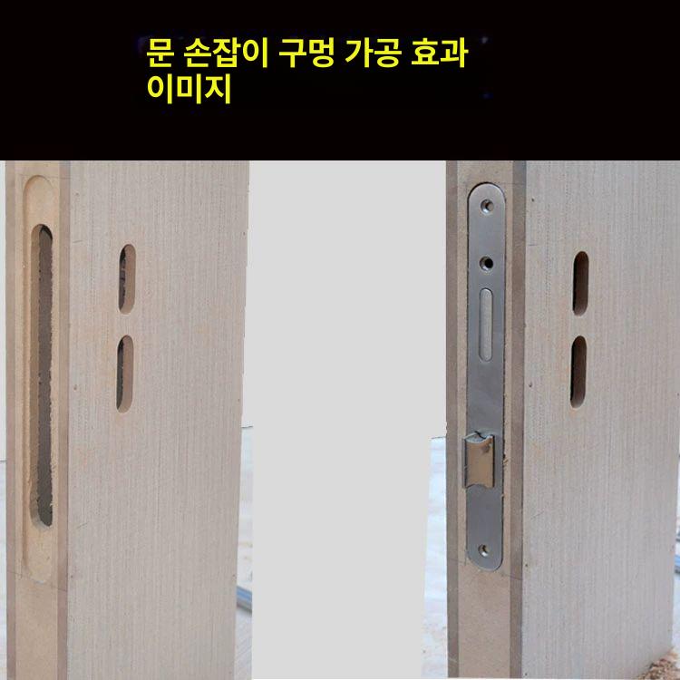 안방 락 현관문손잡이 푸시풀 중문 방화문 핀 크롬 도어록 유럽풍 모티스손잡이 - 상세 이미지 3
