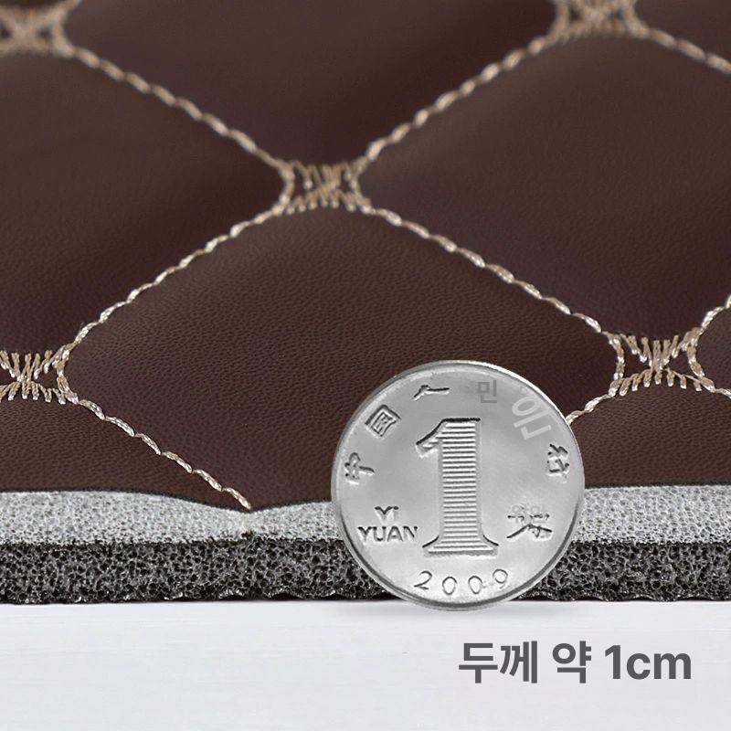 보온 하우스 애견 커피색 벨벳 세탁 둥근 매트 쿠션 방한 극세사 난방 스트라이프 - 상세 이미지 5