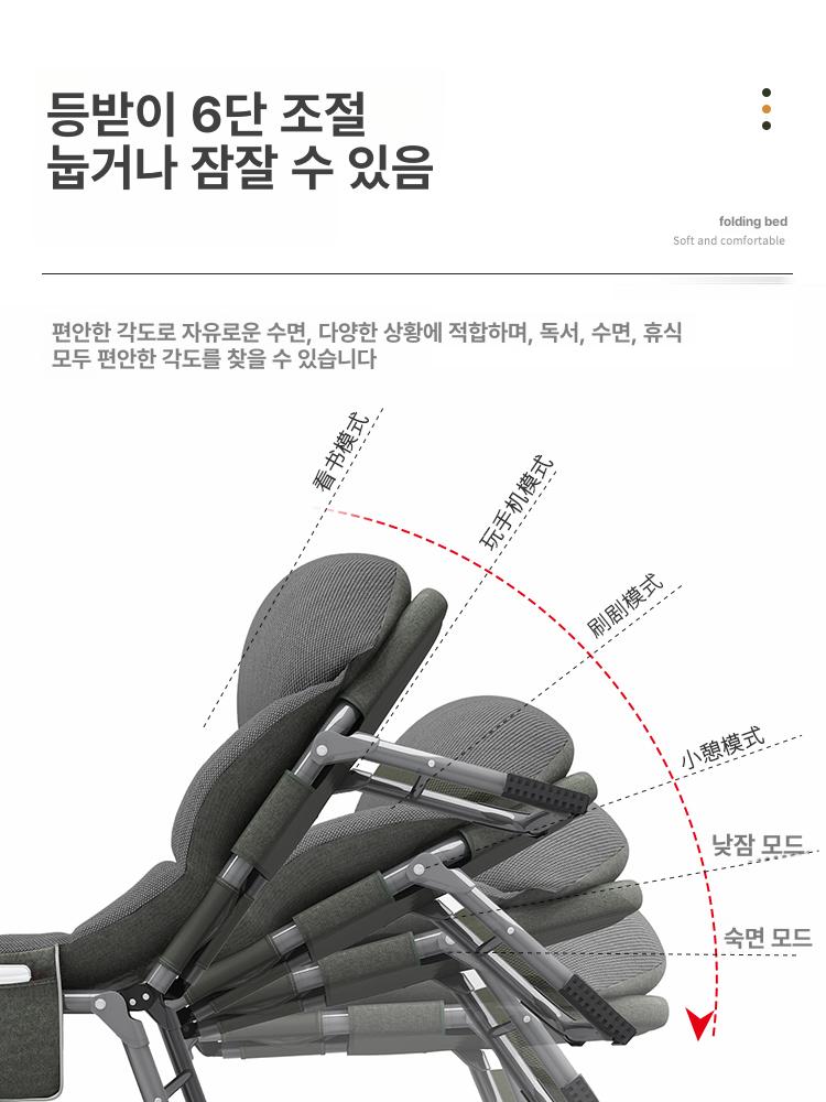 1인용 소파베드 간이침대 자취방 겸용 거실 낮잠 사무실 공간활용 데이베드 - 상세 이미지 5