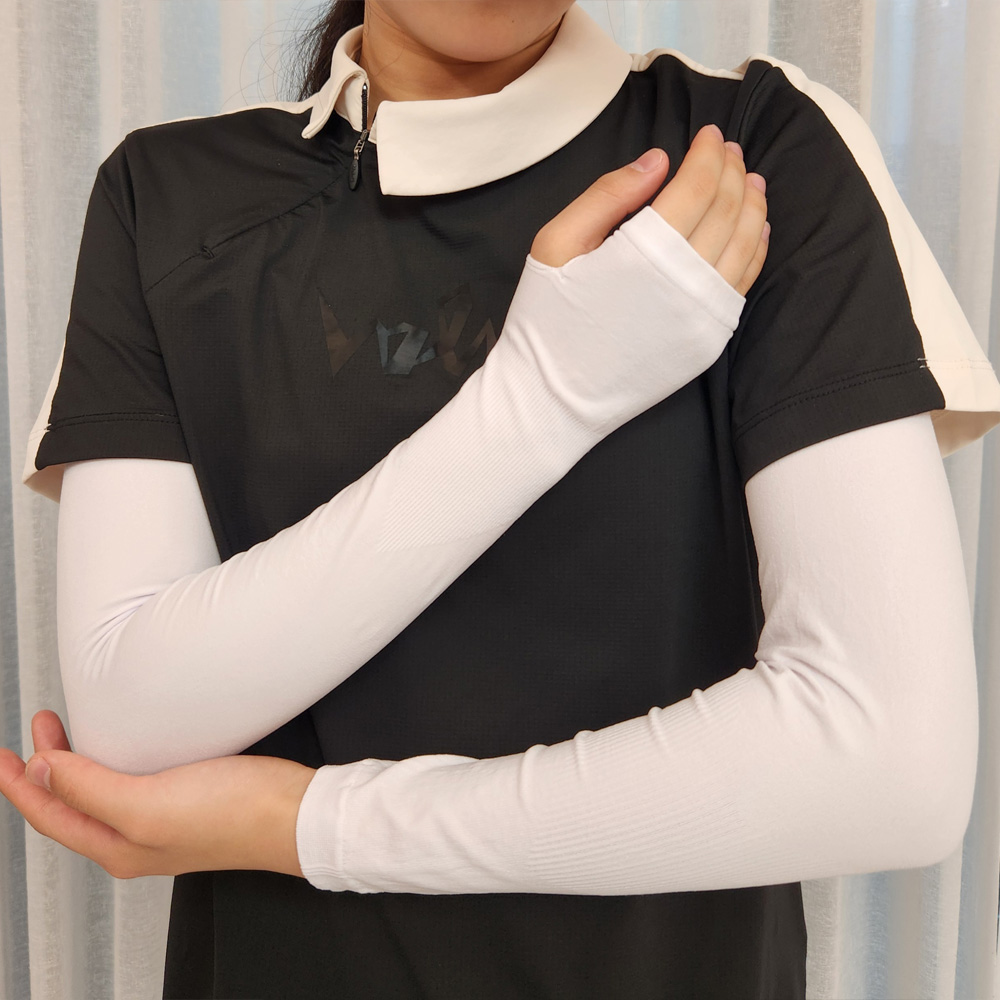 솔바레 국산 골프 쿨 팔토시 쿨토시 기능성 여름 자외선차단 운전 손등 팔 - 상세 이미지 2