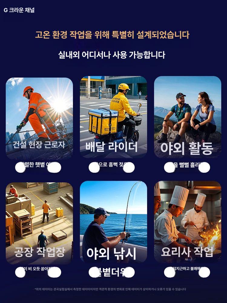 휴대용 허리선풍기 무선 벨트 넥밴드 집게 등산 캠핑 바디팬 클립형 목풍기 쿨링 골프 - 상세 이미지 5