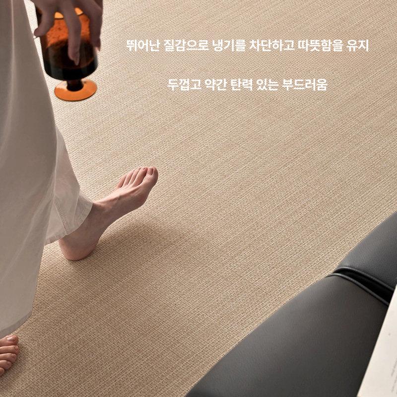 원형 러그 카펫 플로럴 패턴 거실 침실 현관 매트 인테리어 디자인 카페 감성 방바닥 깔개 쿠션감 - 상세 이미지 5