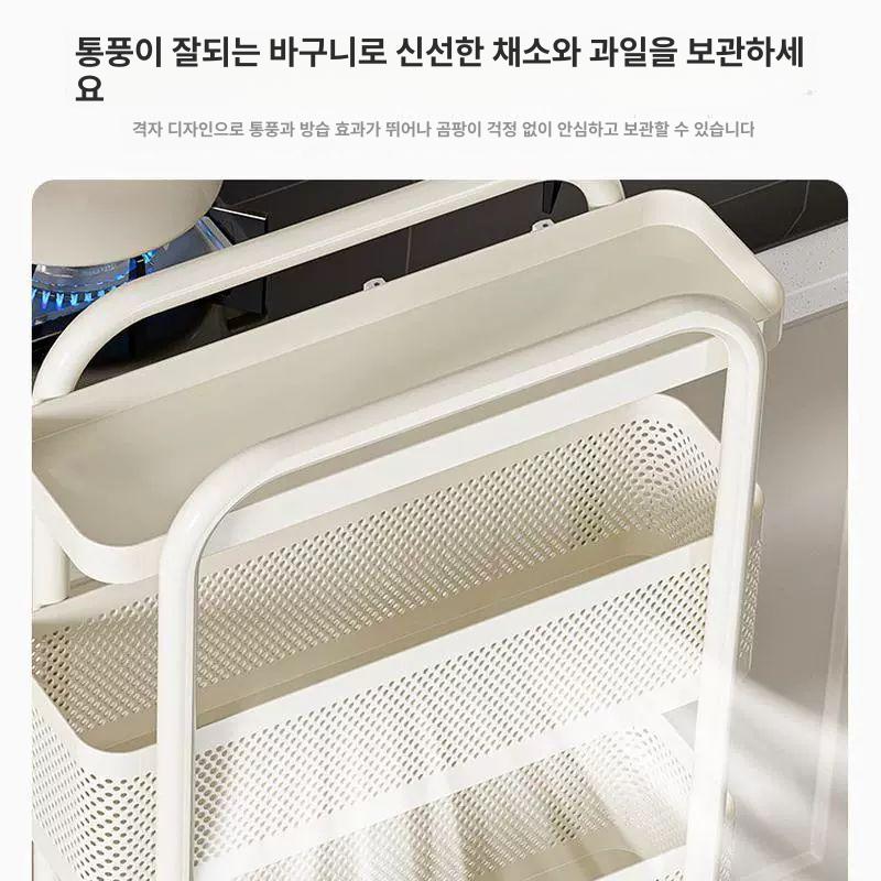 슬라이딩 틈새선반 폭좁은 다용도 캐비닛 베란다 파티션 틈새장 이층 부엌수납장 가구 - 상세 이미지 4