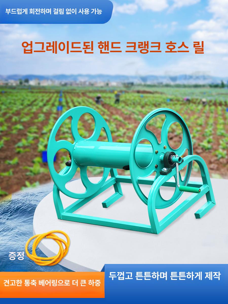 전동 호스릴 자동권취기 와인더 정리정돈 줄감기 수동 거치대 튜브 권선기 롤러 줄정리 수납 - 상세 이미지 3