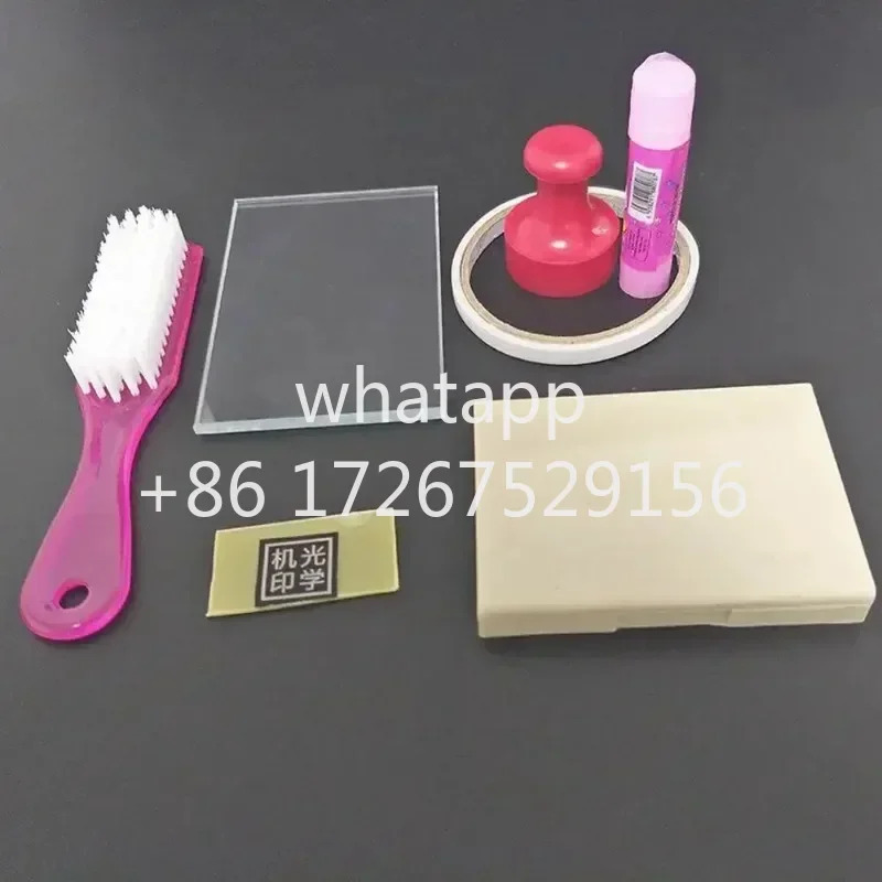 고무 스탬프 만들기 기계 DIY 포토폴리머 플레이트 노출 장치 메이커 공예 키트