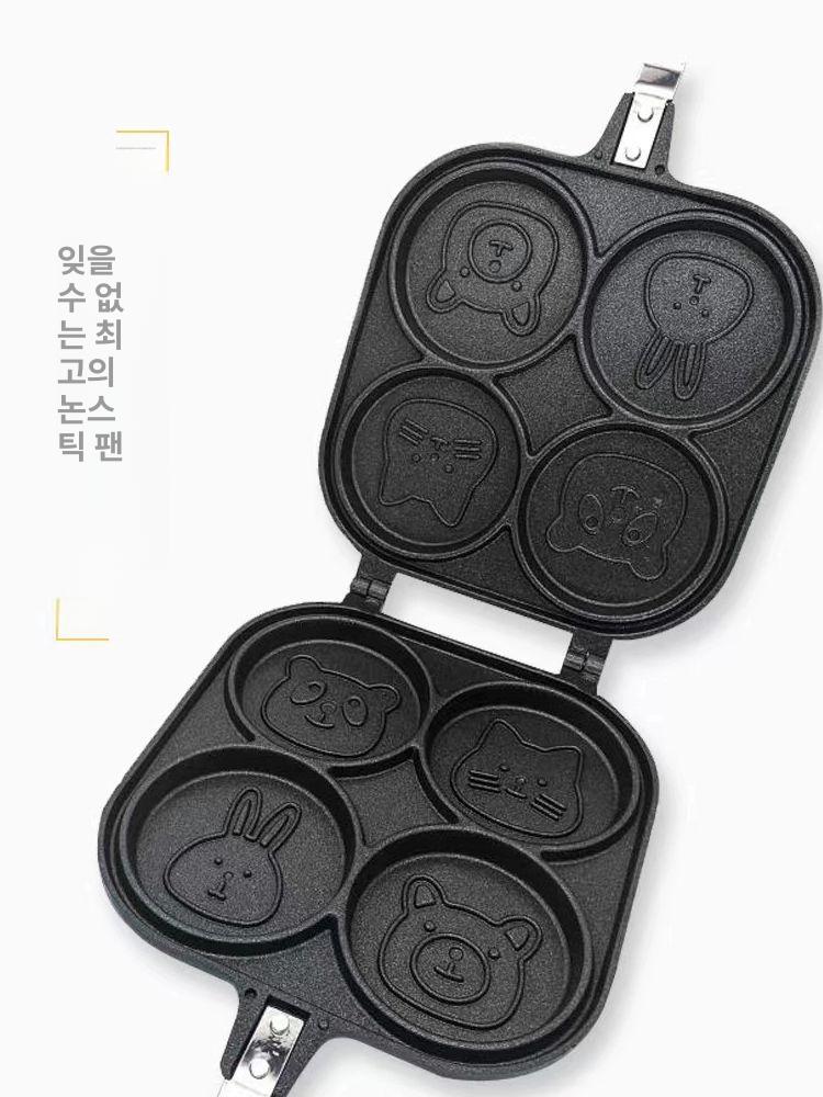 캐릭터 팬케이크틀 대형 논스틱 점보 메이커 몰드 계란후라이팬 계란빵 오믈렛 브런치 - 상세 이미지 3