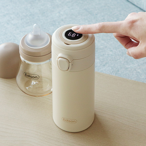 에디슨 온도표시 원터치 보온병 500ml - 상품 이미지