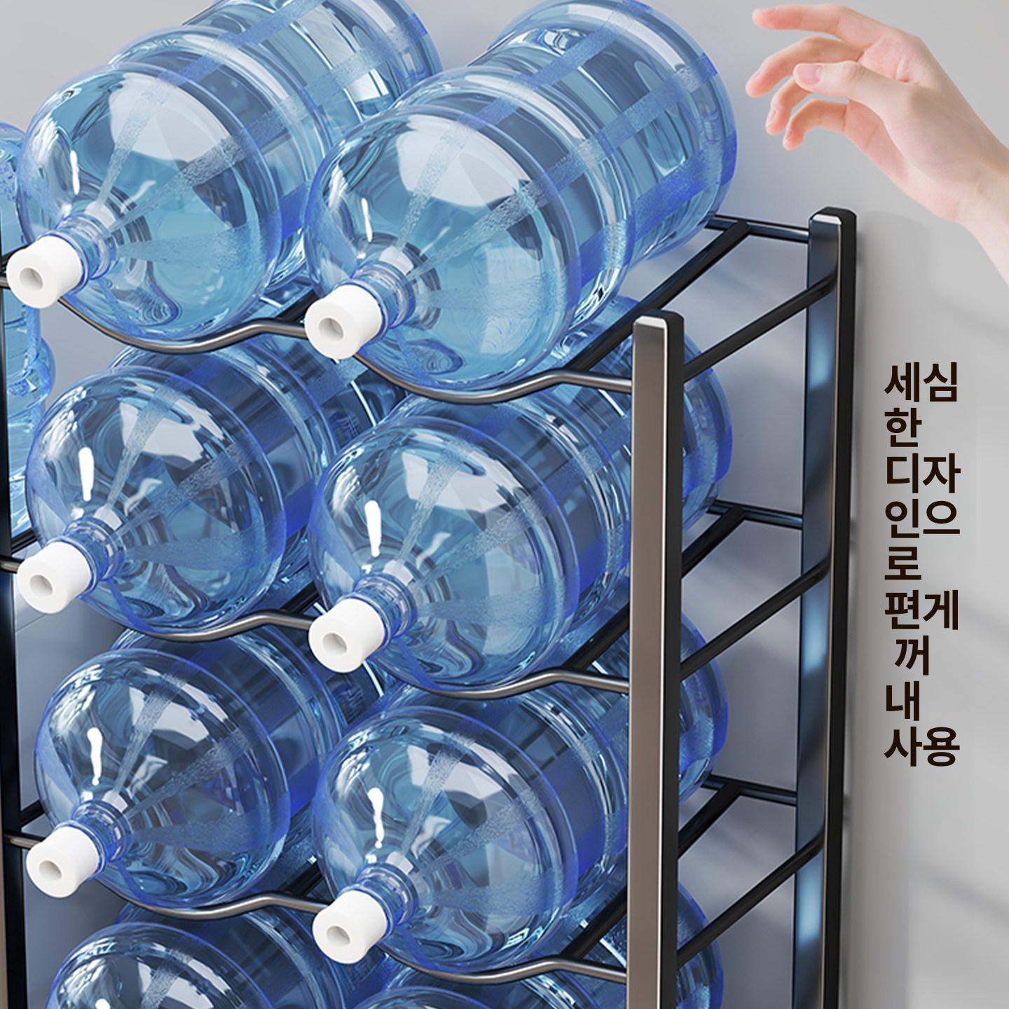 정수기 보관랙 생수통 사무실 탕비실 받침대 물통거치대 진열대 정리대 선반 업소용 - 상세 이미지 3