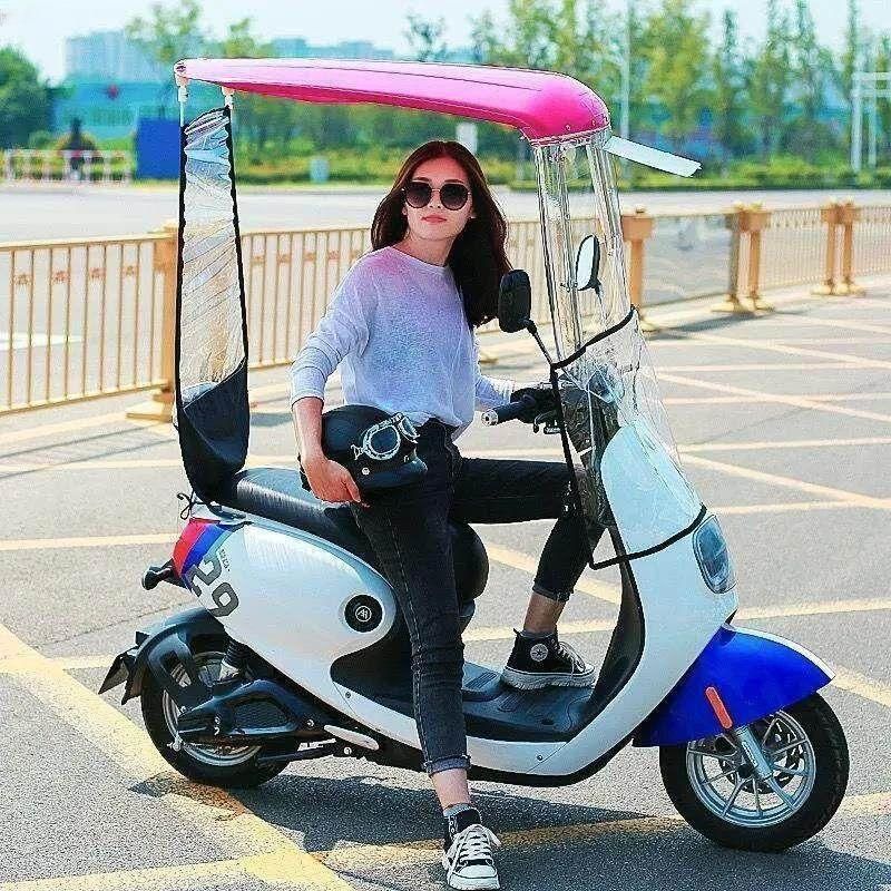 캐노피 비가림막 방풍 케이블 오토바이 그늘막 스쿠터 탈착식 연결 바이크 연결선 선블라인드 - 상세 이미지 2