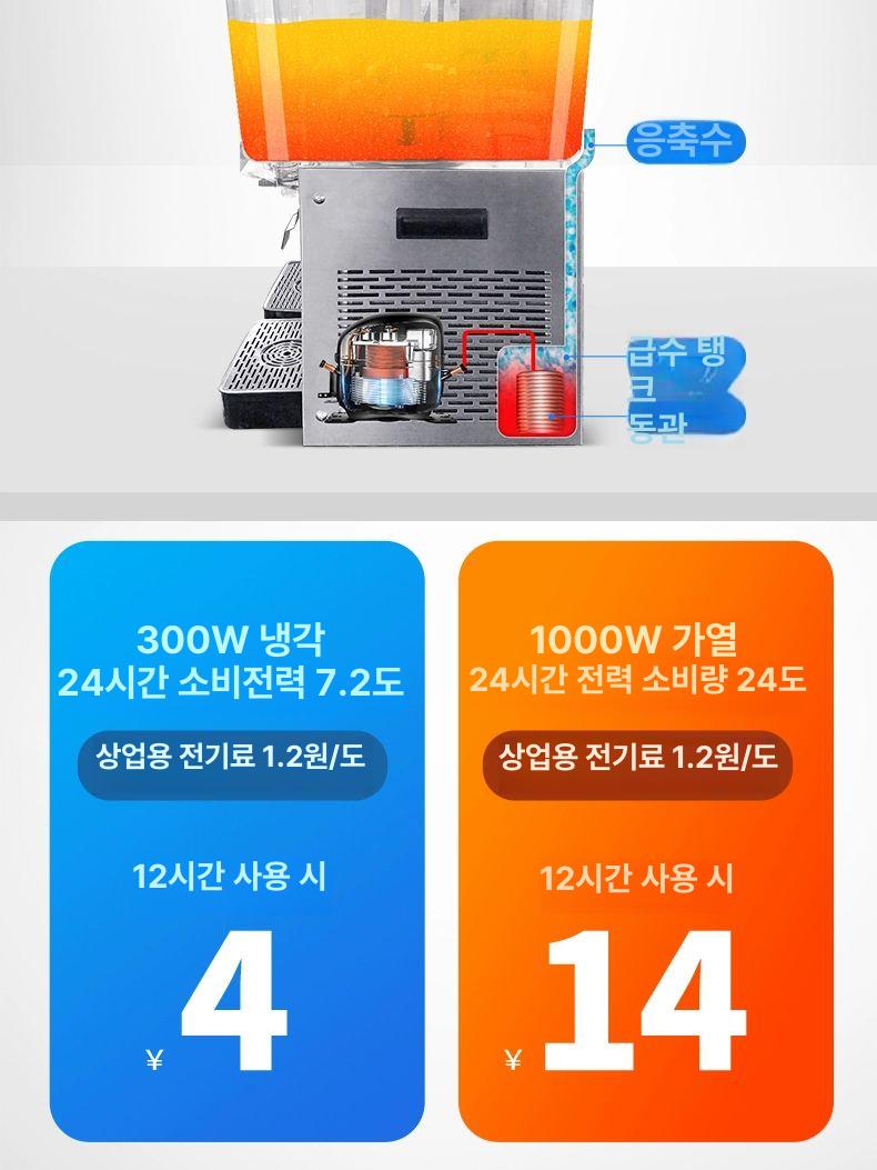 냉 기 음료 미니 주스 식혜 여름철 수정과 식당 업소 - 상세 이미지 5