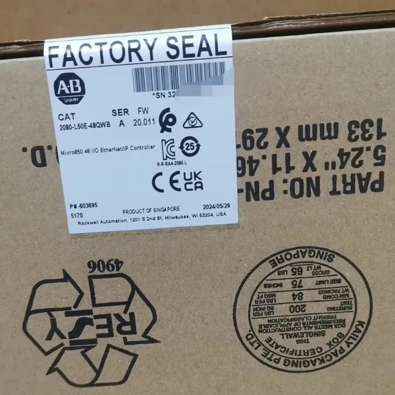 AB 로크웰 2080-L50E-48QWB 모듈