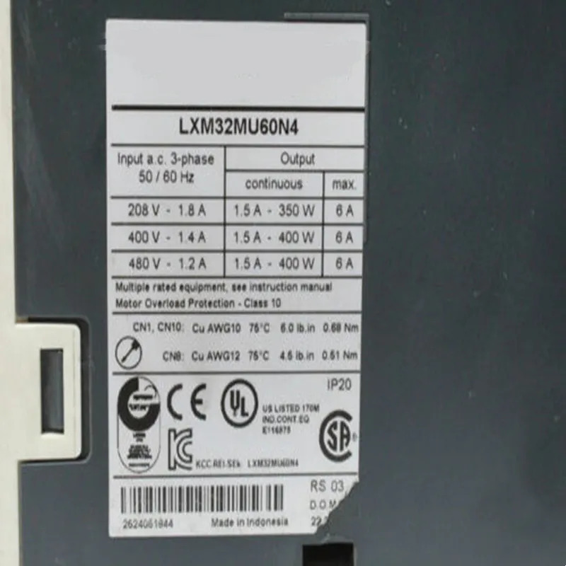 서보 드라이브 LXM32MU60N4 상태