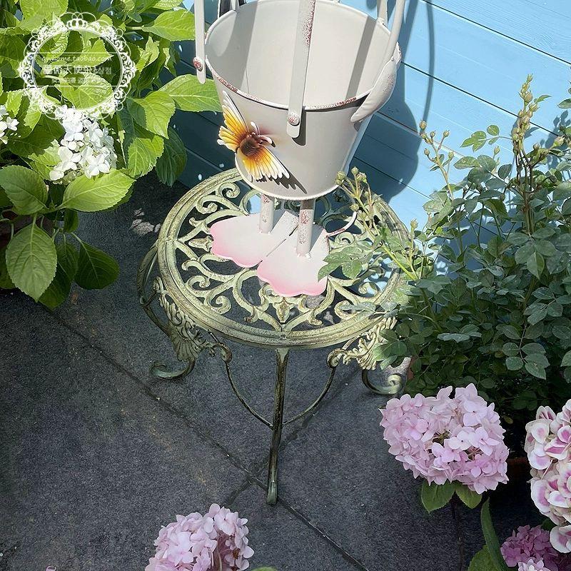 식물 화분받침대 진열대 원형 발코니 화분다이 베란다화분정리대 계단형 프레임 - 상세 이미지 3